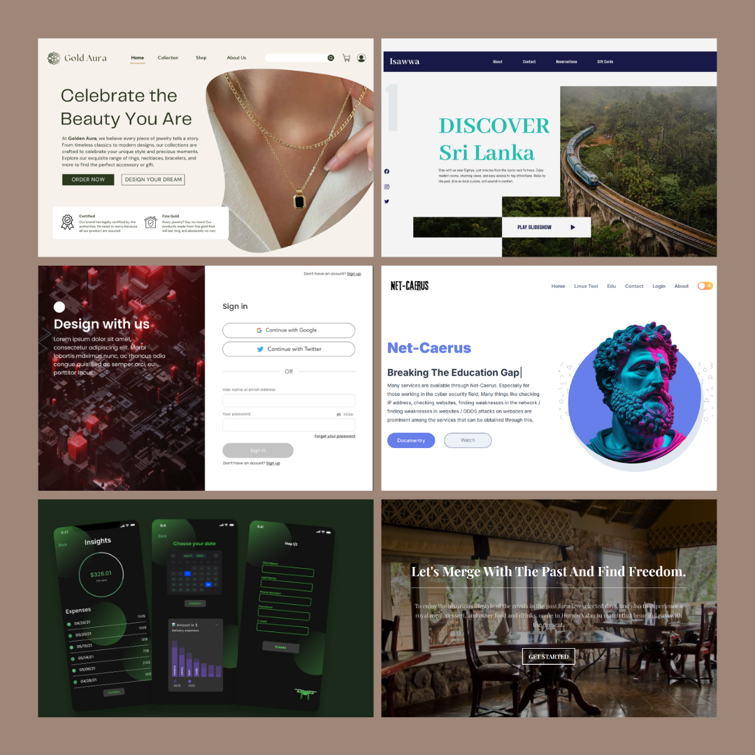 UI/UX Design and Web Project